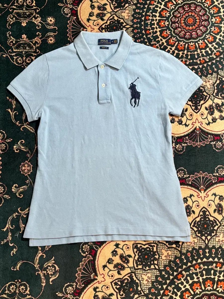 ポロラルフローレン 半袖 カラーTシャツ ライトブルー