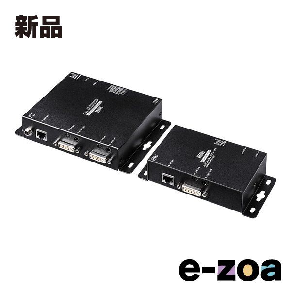 SANWA SUPPLY サンワサプライ PoE対応DVIエクステンダー セットモデル VGA-EXDVPOE (2663663)