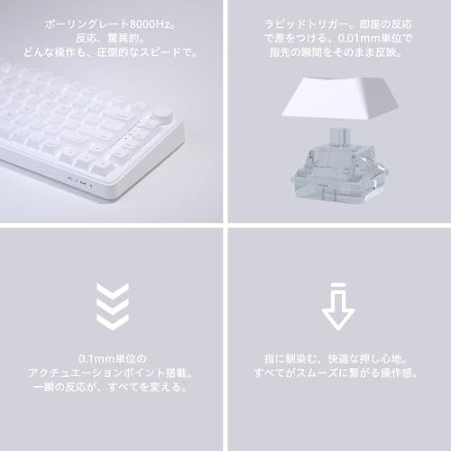 AIM1 瞬 ゲーミングキーボード 英語配列 キーボード ゲーミング