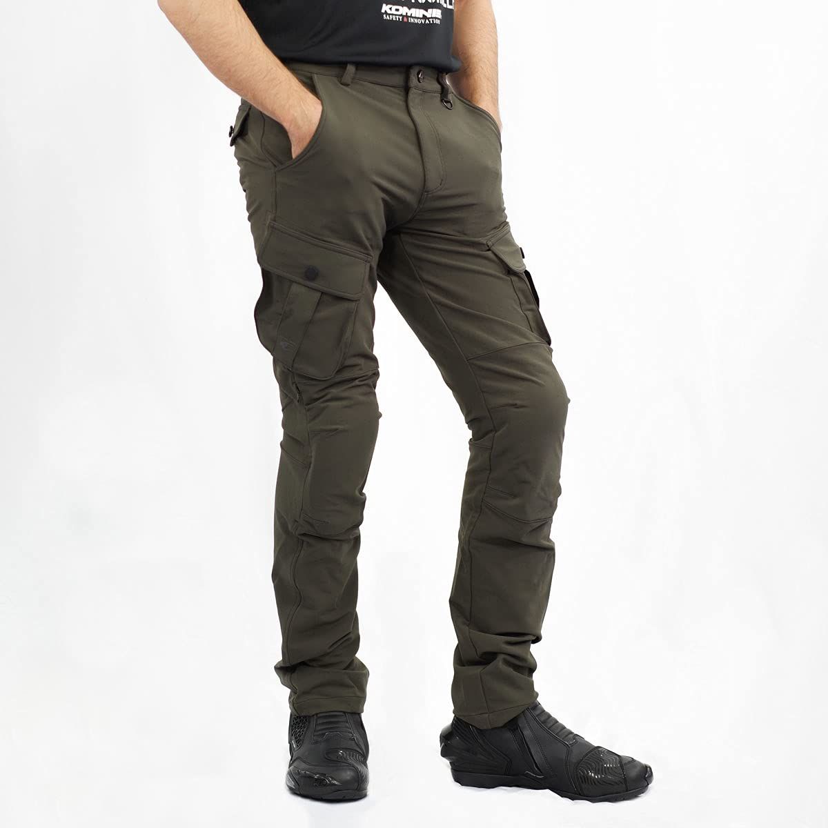 新品 コミネ(KOMINE) バイク用 パンツ PK-7483 クールドライカーゴパンツ 07-7483 メンズ Deep Olive 2XL
