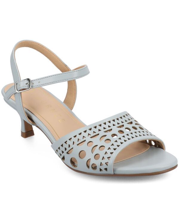 ジュルネ コレクション レディース シューズ サンダル ヒール Journee Collection Womens Jessly Perforated Kitten Heel Dressandals Light Blue ブルー