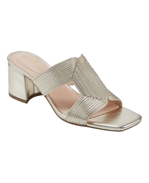 バンドリーノ レディース シューズ サンダル ヒール Bandolino Womens Merily Block Heel Dress Sandals Champagne シャンパン