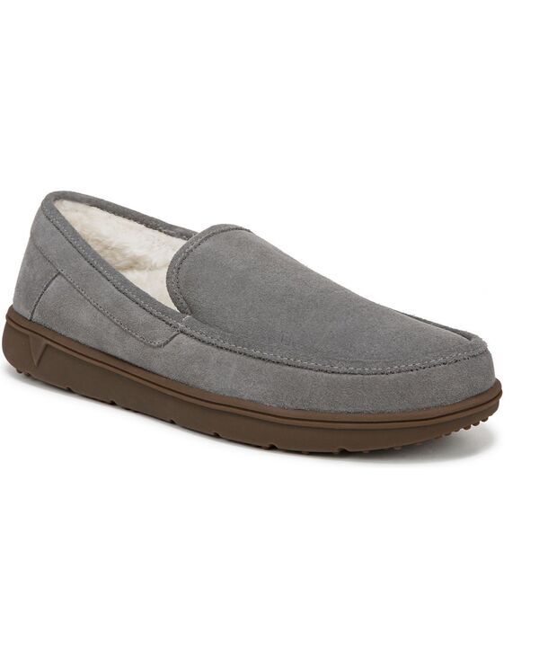 バイオニック メンズ シューズ スリッポン・ローファー Vionic Mens Gustavo Slip On Slippers Charcoal grey suede チャコール