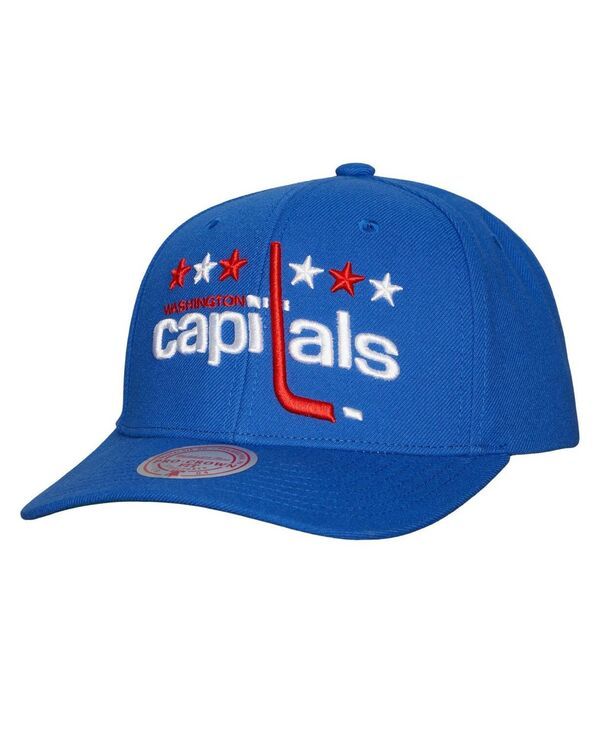 ミッチェルネス メンズ アクセサリー 帽子 キャップ Mitchell Ness Mens Blue Washington Capitals Team Ground Pro Adjustable Hat Blue ブルー