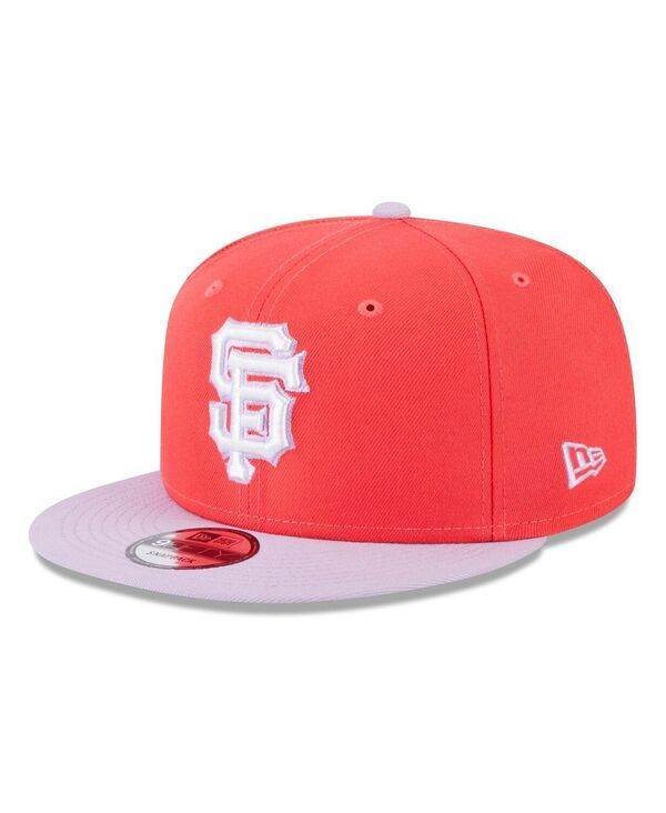 ニューエラ メンズ アクセサリー 帽子 New Era Mens Red Purple San Francisco Giants Spring Basic TwoTone 9FIFTY Snapback Hat Red Purple レッド