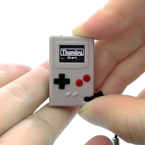 TinyCircuits Thumby（サムビー）世界最小クラス ミニゲーム機 キーホルダー対応 プログラミング可能 レトロ携帯ゲーム グレー 【正規品】/ 6f3e993f
