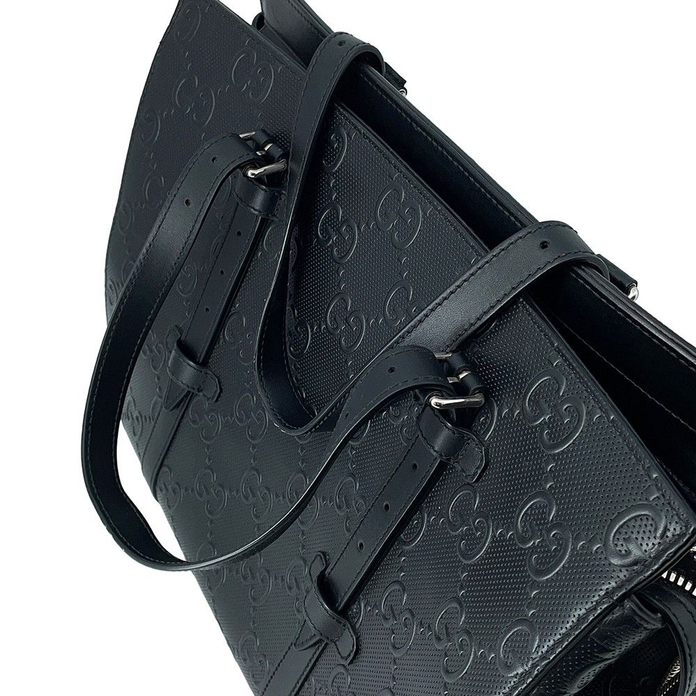 グッチ トートバッグ GGエンボス レザー 625774 GUCCI バッグ 黒