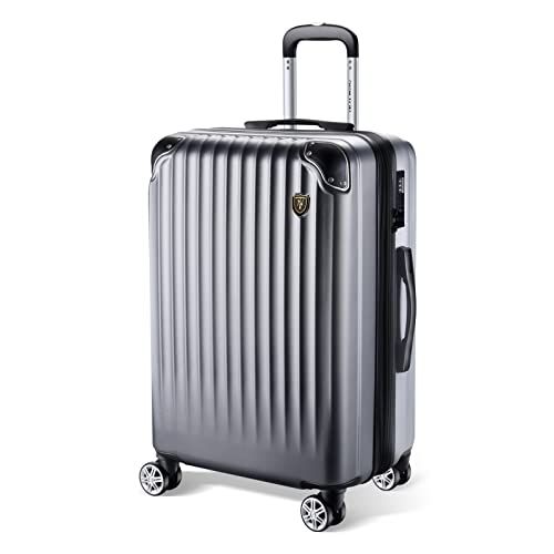 ☆新品☆[New Trip] スーツケース キャリーケース 拡張機能付き 機内持ち込み 軽量 大型 S/M/Lサイズ キャリーバッグ 耐衝撃 大容量 ファスナータイプ 静音 ダブルキャスター TSAロック 海外 旅行 ビジネス 出張 (シルバ 59c6b6b2