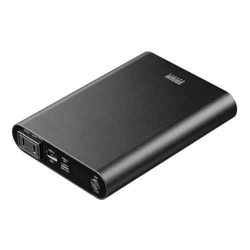 サンワダイレクト ポータブル電源 小型 13200mAh AC 100V Type-C×1 USB A×1 PD 30W 急速充電 機内持ち込み可 ポタ電 700-BTL061e a2636fe8