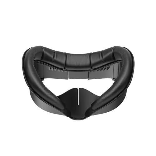 KIWI design Quest 3に対応 V3 フェイカバー めたくえすと３用 フェイスクッション PUレザー&低反発フォーム 光漏れ軽減 3Dノーズパッド 接顔部 フェイスパッド メタクエスト 3用 VRアクセサリー 快適 フィット感良 91cc3cd4