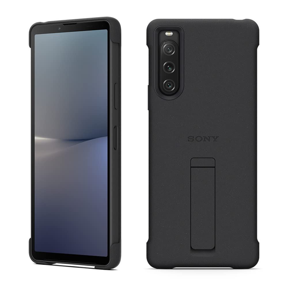 ソニー 純正 国内正規品 ケース カバー Xperia 10 V SO-52D SOG11 専用 スタンド搭載 IPX5/8 防水 ブラック XQZ-CBDC/BJPCX