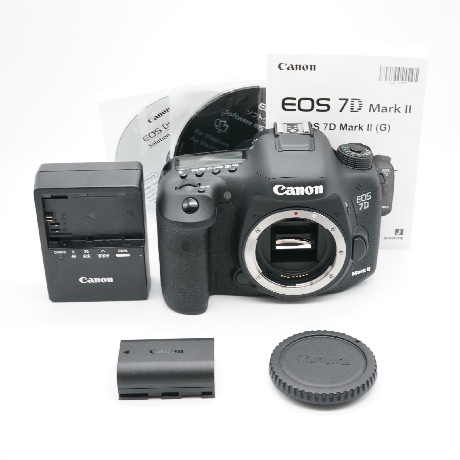 超極上 キヤノン CANON EOS 7D MarkII ボディ シャッター回数364回 