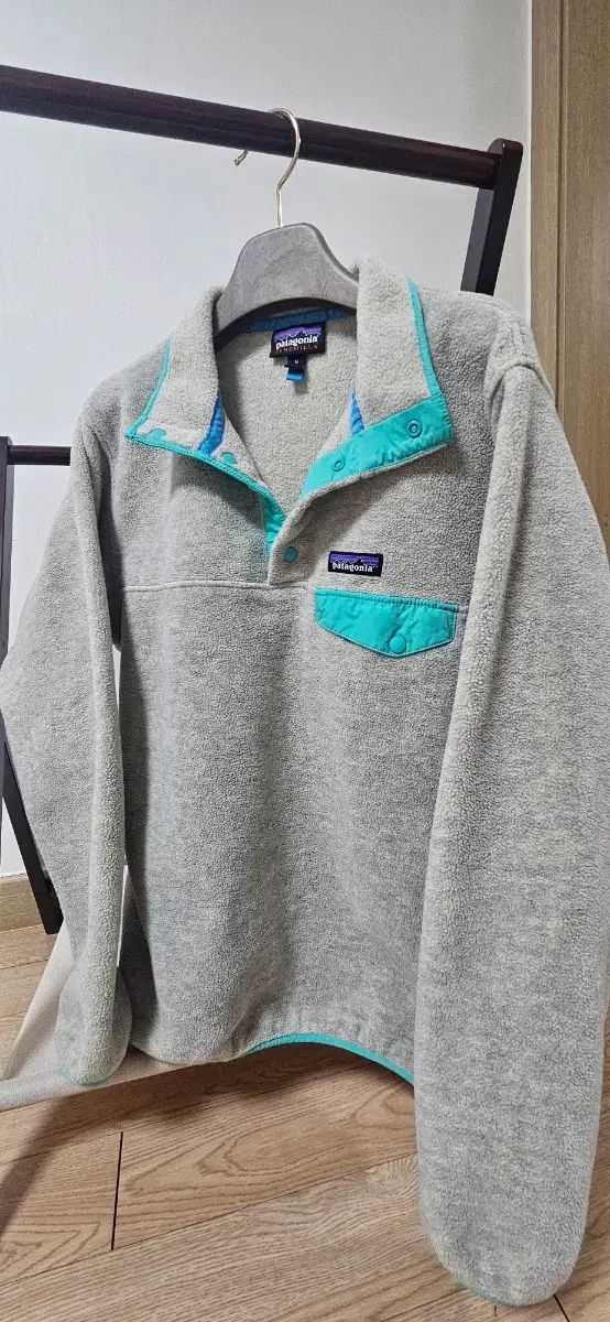 ウィメンズ M patagonia Synchilla オートミールヘザー/ティール