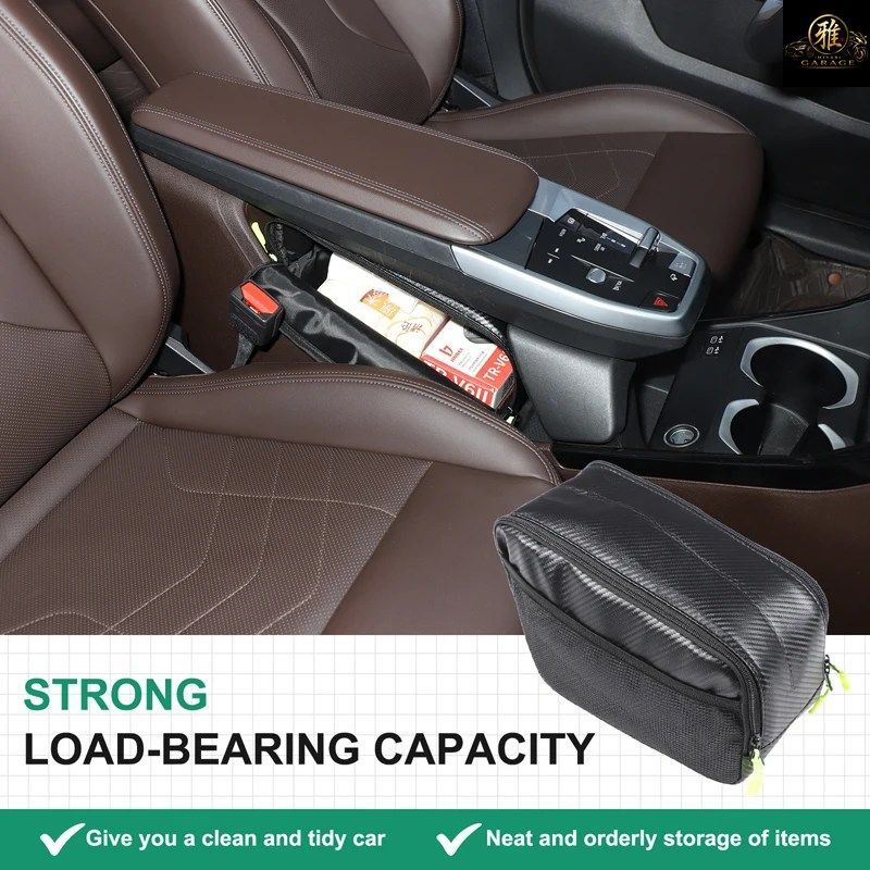 BMW X1 IX1 U10 U11 2023-2025用 オックスフォードクロス製カーセンターコントロール下部多機能ラゲッジ収納バッグオーガナイザーバッグ
