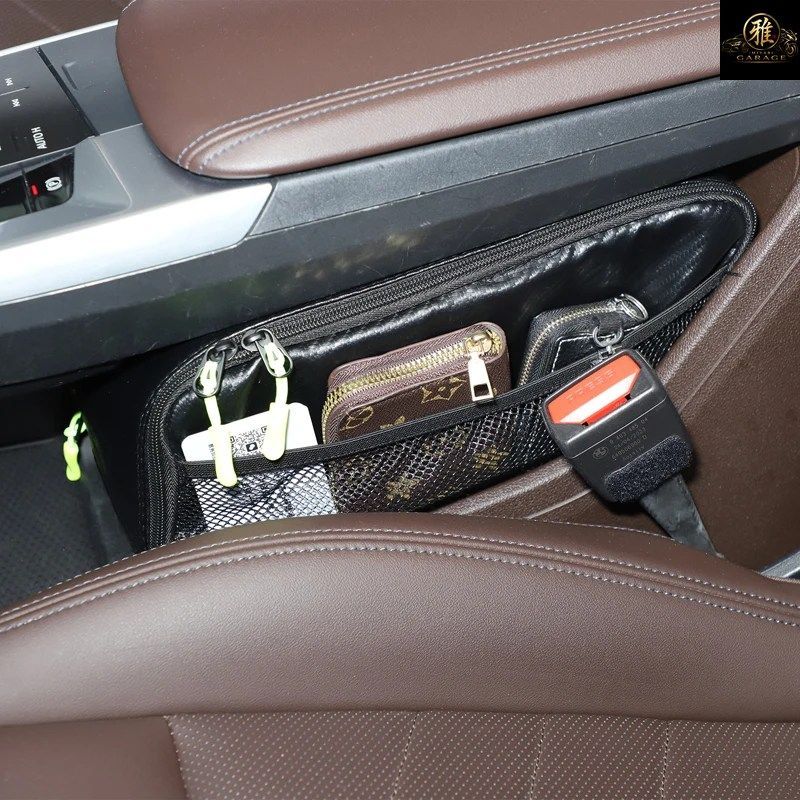 BMW X1 IX1 U10 U11 2023-2025用 オックスフォードクロス製カーセンターコントロール下部多機能ラゲッジ収納バッグオーガナイザーバッグ BMW X1 IX1 U10 U11 2023-2025用 オックスフォードクロス製カーセンターコントロール下部多機能ラゲッジ収納バッグオーガナイザーバッグ