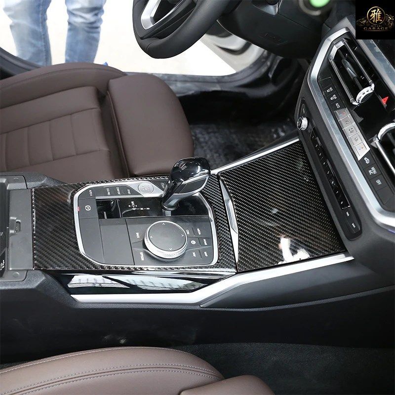 BMW 3 4シリーズ 3シリーズ GT G20 G21 G22 G23 2020+用 ソフトカーボンファイバー製 カーセンターギアシフト装飾パネル 装飾ステッカー BMW 3 4シリーズ 3シリーズ GT G20 G21 G22 G23 2020+用 ソフトカーボンファイバー製 カーセンターギアシフト装飾パネル 装飾ステッカー