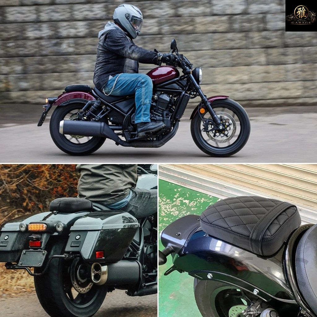 ホンダ CMX1100 2021-2025 用オートバイ用パッセンジャーシート衝撃吸収ジェルレザーコンフォートクッション ホンダ CMX1100 2021-2025 用オートバイ用パッセンジャーシート衝撃吸収ジェルレザーコンフォートクッション