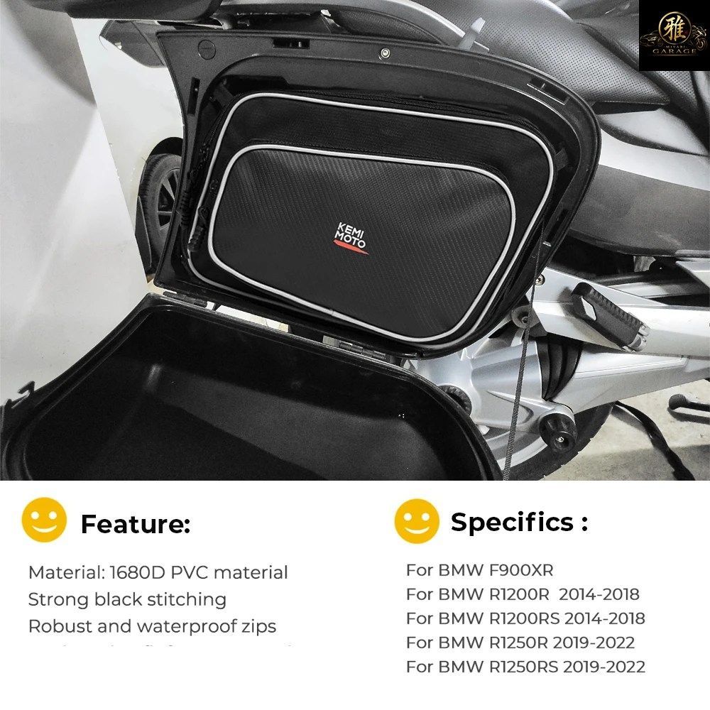 BMW R1200R R1200RS R1250R R1250RS R 1250 RS 1200RS ツーリング用インナーバッグ、パニアインナーバッグ、オートバイ用拡張可能ラゲッジ BMW R1200R R1200RS R1250R R1250RS R 1250 RS 1200RS ツーリング用インナーバッグ、パニアインナーバッグ、オートバイ用拡張可能ラゲッジ