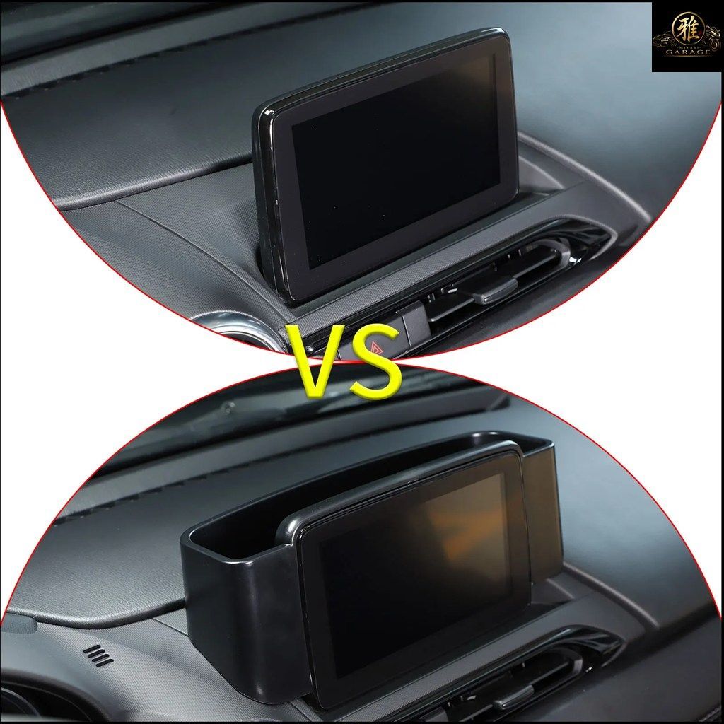 ABS カーセントラルコントロールナビゲーションスクリーンリアストレージボックス携帯電話トレイマツダMX-5 2016-2023インテリアアクセサリ
