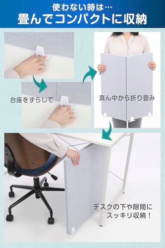 ETLIFE 卓上パーテーション 防音 吸音 パーテーション 卓上 デスクパネル 衝立 簡単設置 デスク 勉強 仕切り クリップスタンド付属 (横幅100cm)(沖縄・離島の方発送不可）) 37fc604a