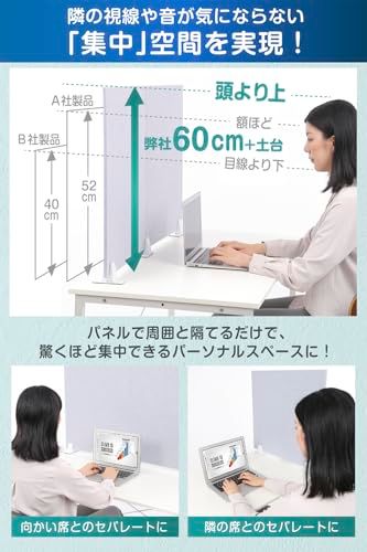 ETLIFE 卓上パーテーション 防音 吸音 パーテーション 卓上 デスクパネル 衝立 簡単設置 デスク 勉強 仕切り クリップスタンド付属 (横幅100cm)(沖縄・離島の方発送不可）) 37fc604a