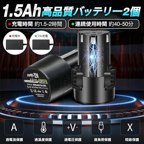 YUUYOU ポリッシャー 車 8段階変速 和式ポリッシャーバフ付き 125mm 1.5Ahバッテリー2個搭載 12V 電動ポリッシャー コードレス 5500RPM 強力 充電式 研磨機 ダブルアクション 偏心構造 残量表示 小型 軽量 豊か 8e95fa92