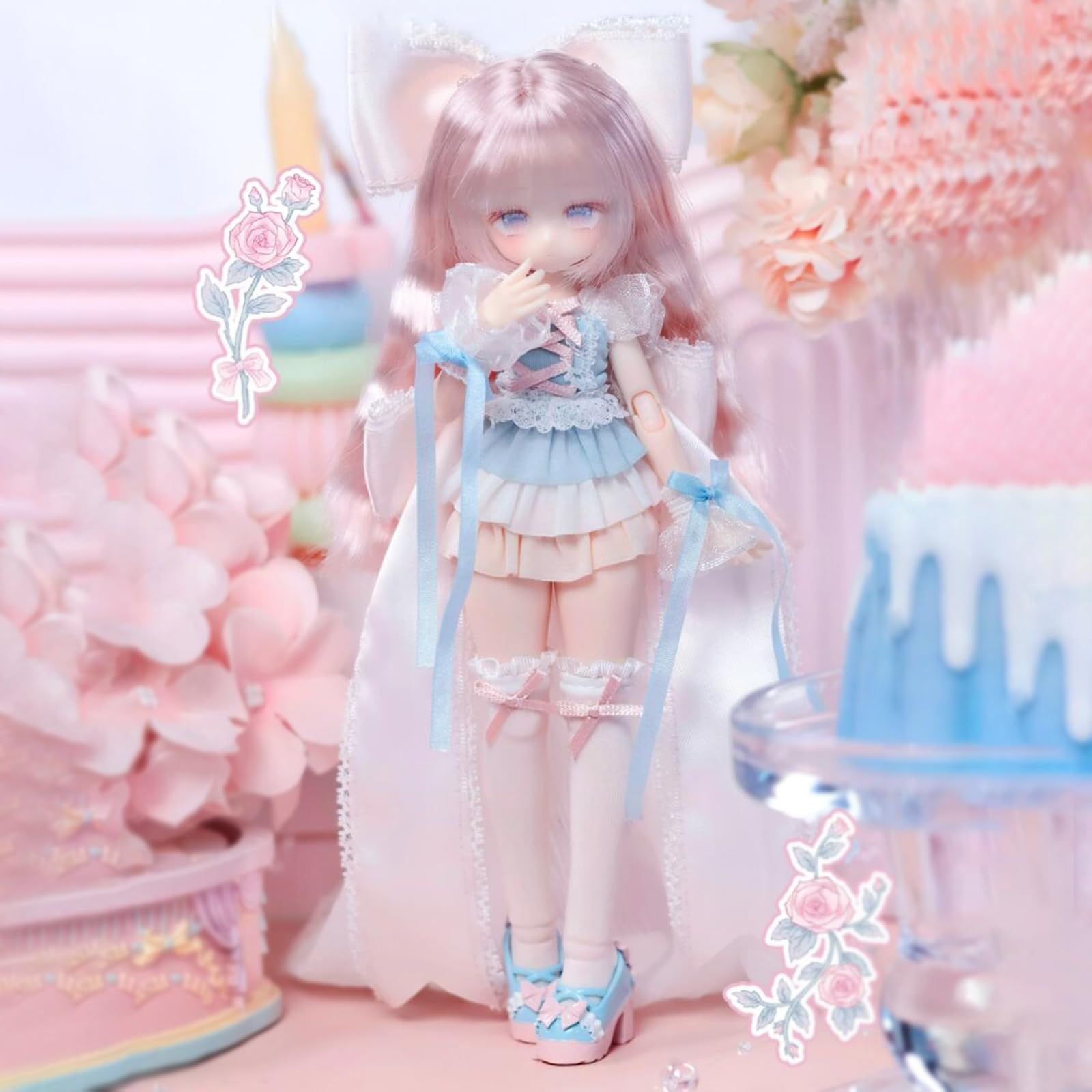 MJDドール 1/8スケール 可動フィギュア アニメ人形 20cm 15歳以上対象 PVC&ABS製 衣装付き コレクタブルフィギュア 春日遅遅/ 3e591363