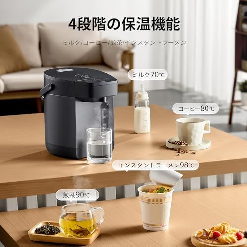 COMFEE' 電気ポット 電動お湯ポット 2.2L マイコン 保温温度調整 安全ロック 湯量選択 機能 省エネ インディゴグレー/ a2b3e7c4 COMFEE' 電気ポット 電動お湯ポット 2.2L マイコン 保温温度調整 安全ロック 湯量選択 機能 省エネ インディゴグレー/ a2b3e7c4