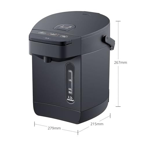 COMFEE' 電気ポット 電動お湯ポット 2.2L マイコン 保温温度調整 安全ロック 湯量選択 機能 省エネ インディゴグレー/ a2b3e7c4 COMFEE' 電気ポット 電動お湯ポット 2.2L マイコン 保温温度調整 安全ロック 湯量選択 機能 省エネ インディゴグレー/ a2b3e7c4