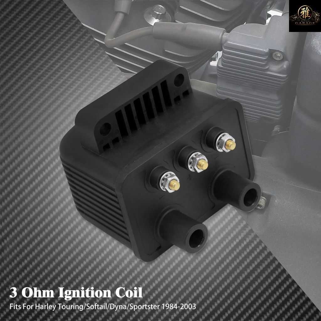 オートバイ用イグニッションコイル 3オーム シングルファイア 12V 53-434 ハーレーツーリング ロードキング スポーツスター XL883 ダイナ オートバイ用イグニッションコイル 3オーム シングルファイア 12V 53-434 ハーレーツーリング ロードキング スポーツスター XL883 ダイナ