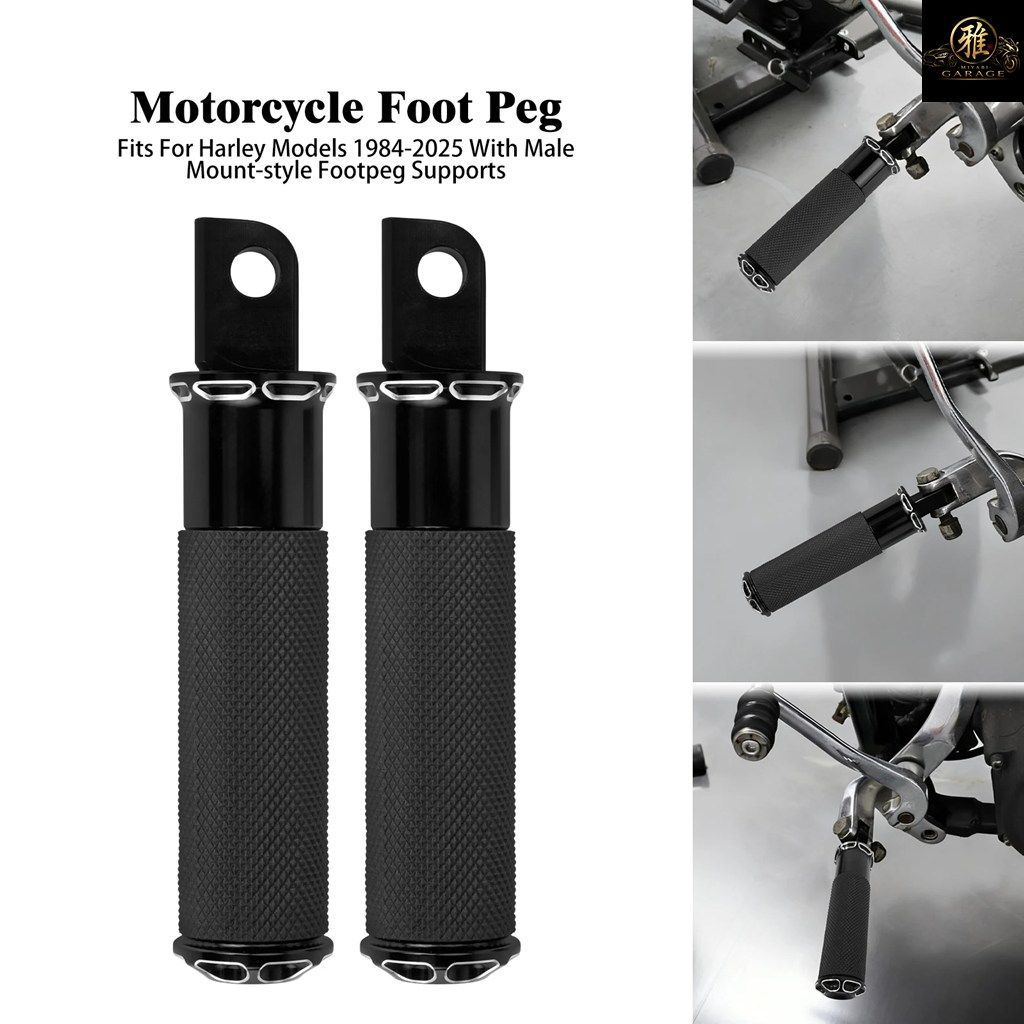 オートバイ後部座席用フットペグペダルフットレストオスマウントフットペグハーレースポーツスターXLツーリングロードグライドソフテイルダ