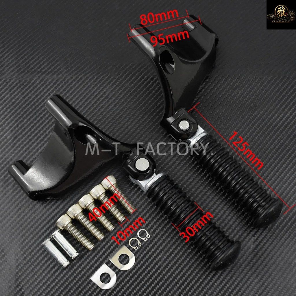 オートバイ用パッセンジャーリアフットペグ、フットペグマウント、フットレスト、ペダル（ハーレーダビッドソン スポーツスター 883 1200 4