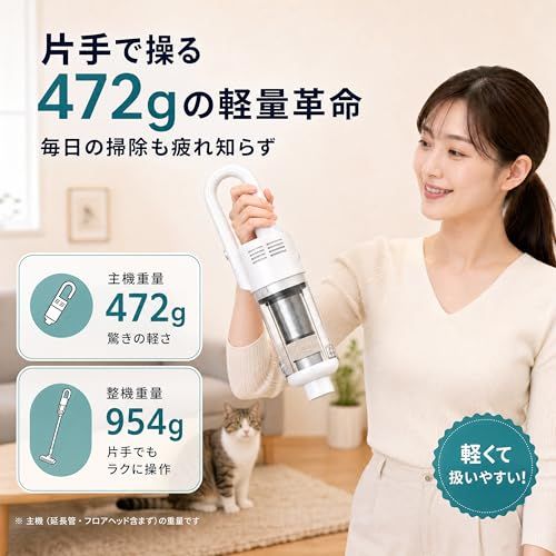 【新品】掃除機 コードレス Fochai【20000pa 強力吸引 革新モデル】スティック電気掃除機 5WAY 5種類ノズル 軽量 Type-C充電式 一人暮らし LEDライト照明 ワンプッシュでゴミ箱を開ける 水洗可能なステンレスフィルター cd86a392