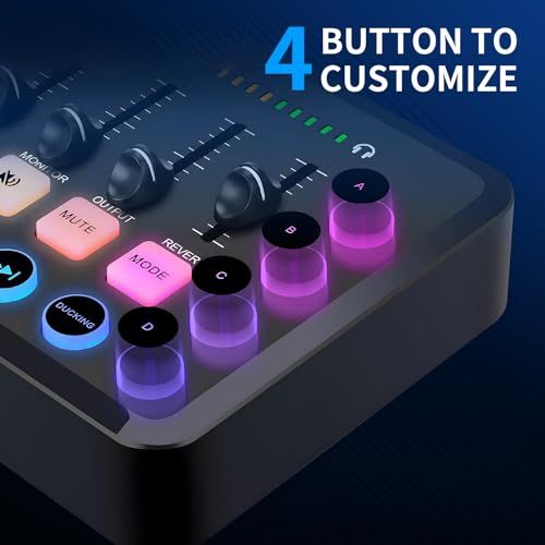 【新品】ゲーミングオーディオミキサー ゲーム用オーディオミキサー PC/PS4/PS5対応 ポッドキャスト ミキサー RGB機能付き XLR接続 48Vファンタム電源 モニタリング機能 ワンタッチミュート カスタム効果音 ボイスチェンジャーボ e691f49d 【新品】ゲーミングオーディオミキサー ゲーム用オーディオミキサー PC/PS4/PS5対応 ポッドキャスト ミキサー RGB機能付き XLR接続 48Vファンタム電源 モニタリング機能 ワンタッチミュート カスタム効果音 ボイスチェンジャーボ e691f49d