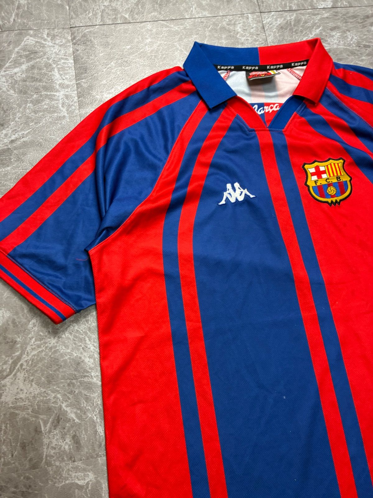 KAPPA バルセロナ 96-97 ホーム ユニフォーム 赤 XL～2XL 美品 ゲーム