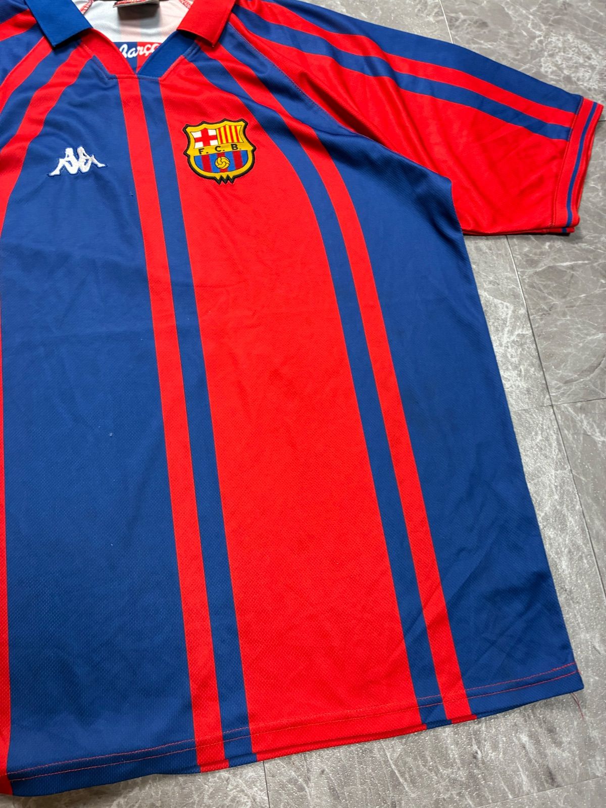 KAPPA バルセロナ 96-97 ホーム ユニフォーム 赤 XL～2XL 美品 ゲーム
