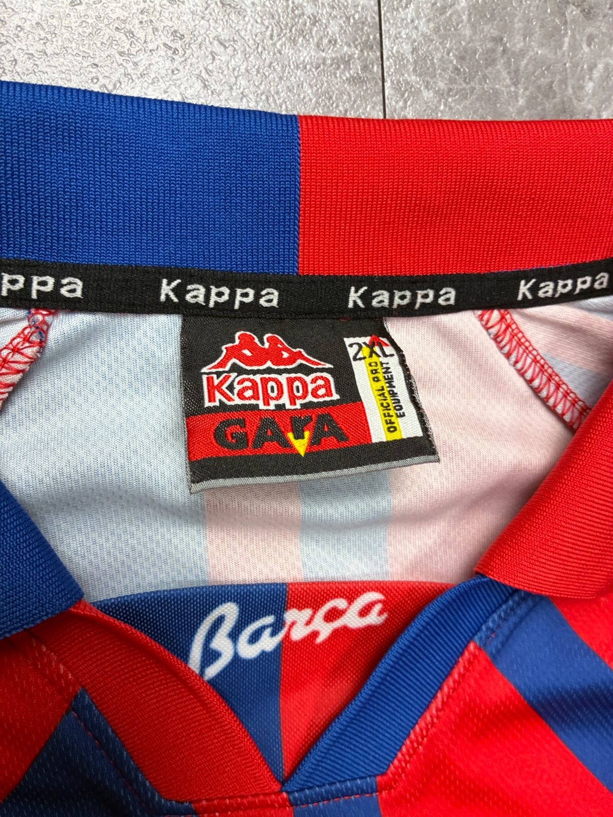 KAPPA バルセロナ 96-97 ホーム ユニフォーム 赤 XL～2XL 美品 ゲーム