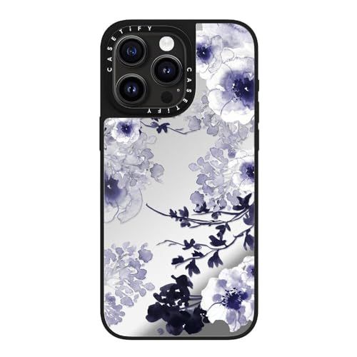CASETiFY MagSafe 対応ミラー iPhone 15 Pro Max ケース [反射性 / 1.5mからの落下試験をクリア / MagSafe に対応] - BLUE SPRING - シルバー (ブラックバンパー)ma e6aa82d5