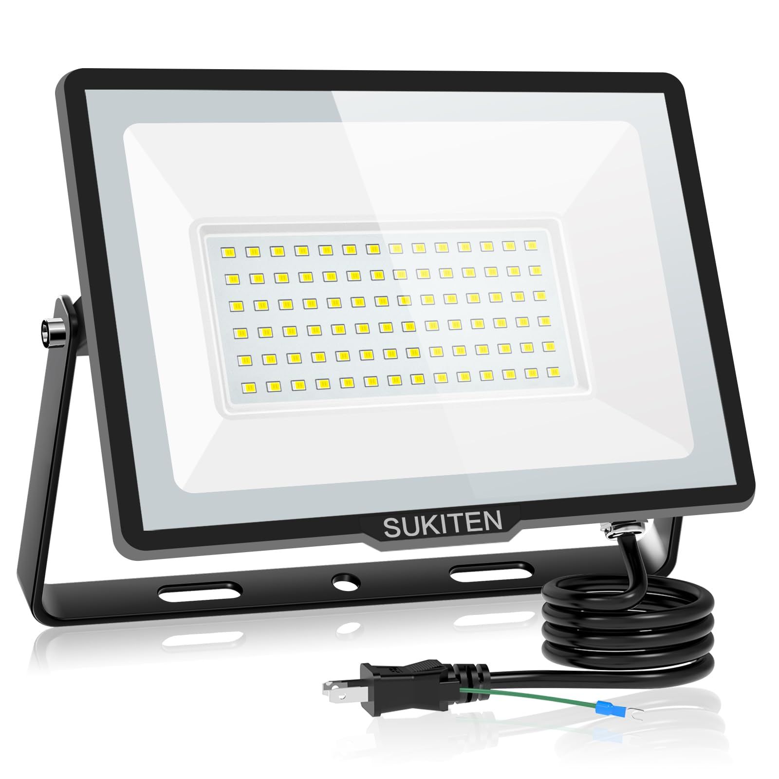 【驚異の明るさ・省電力】SUKITEN 投光器 led 屋外 作業灯 100W 15000ルーメン 100V 極薄型 IP66防水 6500K 昼光色 高輝度 高放熱 120°広角 投光器ledライト 夜間作業 工事現場 工事用ライト 駐車場 2089ae91 【驚異の明るさ・省電力】SUKITEN 投光器 led 屋外 作業灯 100W 15000ルーメン 100V 極薄型 IP66防水 6500K 昼光色 高輝度 高放熱 120°広角 投光器ledライト 夜間作業 工事現場 工事用ライト 駐車場 2089ae91