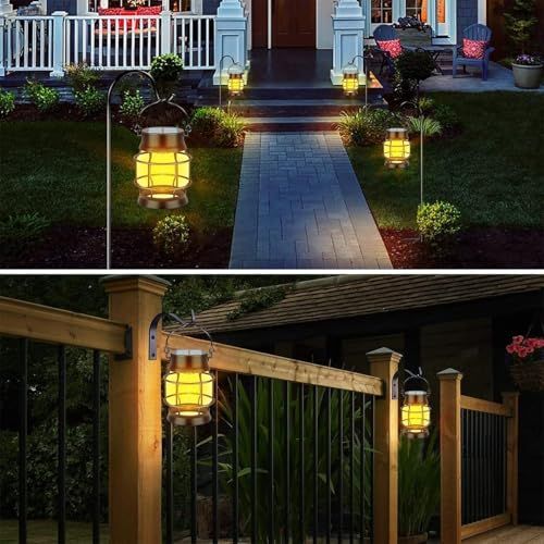 ソーラーランタン アンティーク 屋外 防水 LEDライト 自動点灯 ガーデンライト 飾り用 ベランダ 庭 玄関先 ソーラーガーデン (2個セット)as 43afeb97