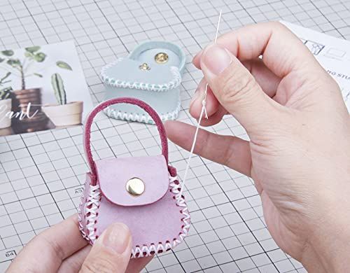 TIYEP レザークラフト 財布 手作り DIY 子供 コイン収納 小銭入れ コインケース 財布製作 おもちゃ 手芸キット 革キット (10組セット)as f00ca4cd