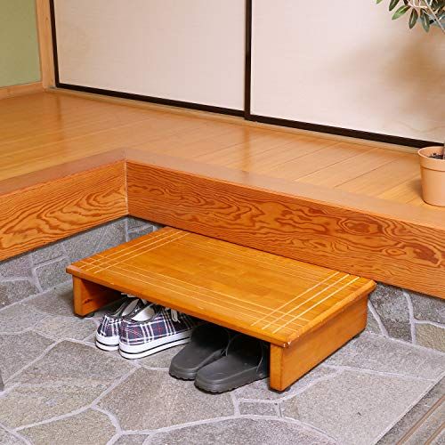 不二貿易(Fujiboeki) 玄関台 玄関 台 段差ステップ 幅60cm 天然木 製 88989″mn 06563472