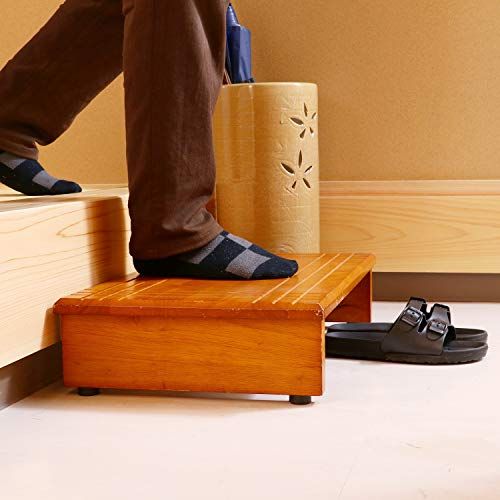 不二貿易(Fujiboeki) 玄関台 玄関 台 段差ステップ 幅60cm 天然木 製 88989″mn 06563472