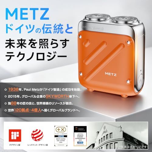 METZ (メッツ) ひげそり 電動シェーバー 【2026改良型・替刃付き】 メンズ シェーバー 小型 電気シェーバー 髭剃り 電動 しぇーばー 男性 回転式 コンパクト トラベル 旅行用 持ち運び 超軽量 携帯 タイプc 充電式 IPX7防 5eb265d9 METZ (メッツ) ひげそり 電動シェーバー 【2026改良型・替刃付き】 メンズ シェーバー 小型 電気シェーバー 髭剃り 電動 しぇーばー 男性 回転式 コンパクト トラベル 旅行用 持ち運び 超軽量 携帯 タイプc 充電式 IPX7防 5eb265d9