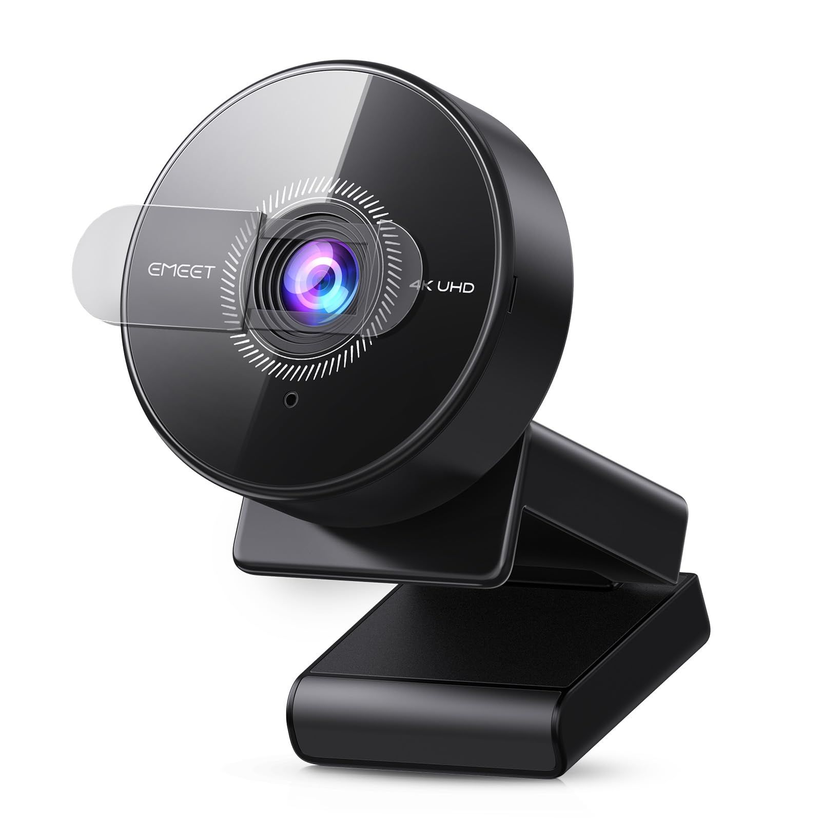 EMEET C950 4K UHD webカメラ 800万画素 1080P@60FPS対応 PDAFオートフォーカスウェブカメラ 73°視野角 ノイズキャンセリングマイク付きpcカメラ プラグ&プレイ プライバシーカバー ビデオ会議/オンライ 5204365d