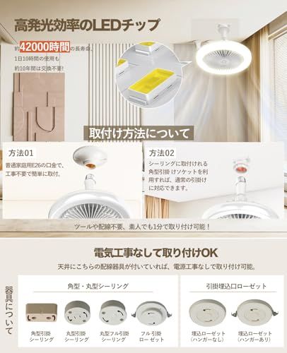 TENKOO&YOU シーリングファンライト【小型・極コンパクト】6畳 24W 2000lm led ファン付き照明 正逆回転 壁スイッチメモリー機能 E26口金 三相DCモーター 扇風機 タイマー 無段階調光調色 角度調節 薄型 軽量 節電 a7949d65 TENKOO&YOU シーリングファンライト【小型・極コンパクト】6畳 24W 2000lm led ファン付き照明 正逆回転 壁スイッチメモリー機能 E26口金 三相DCモーター 扇風機 タイマー 無段階調光調色 角度調節 薄型 軽量 節電 a7949d65