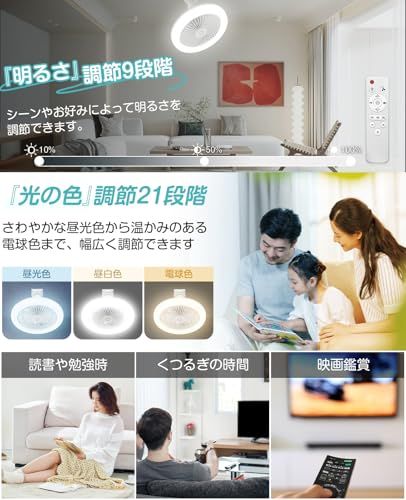 【壁スイッチのメモリー・省エネ】ATOPSUN シーリングファンライト ファン付き照明 LED シーリングファン 小型 扇風機 天井 24W 100W相当 2000LM E26口金 DCモーター 無階段調色調光 3段階風量調整 タイマー機能 dda7a461 【壁スイッチのメモリー・省エネ】ATOPSUN シーリングファンライト ファン付き照明 LED シーリングファン 小型 扇風機 天井 24W 100W相当 2000LM E26口金 DCモーター 無階段調色調光 3段階風量調整 タイマー機能 dda7a461