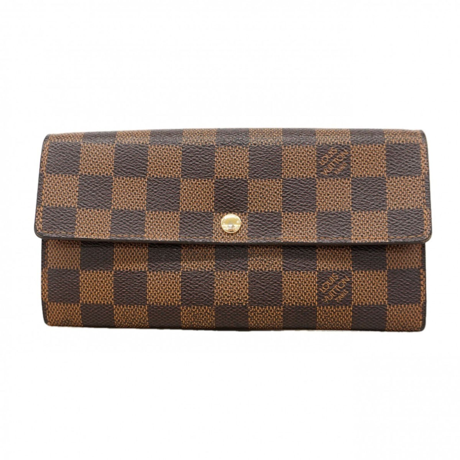 ルイ・ヴィトン(Louis Vuitton) ルイ・ヴィトン 長財布 ダミエ ポルトフォイユサラ N61734 エベヌレディース