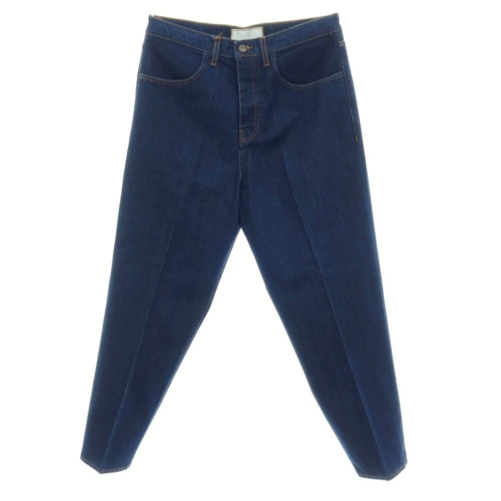 【新品】ボネール BONHEUR OSAKA コットン テーパードシルエット デニムパンツ ジーンズ ネイビー【サイズ33】【メンズ】