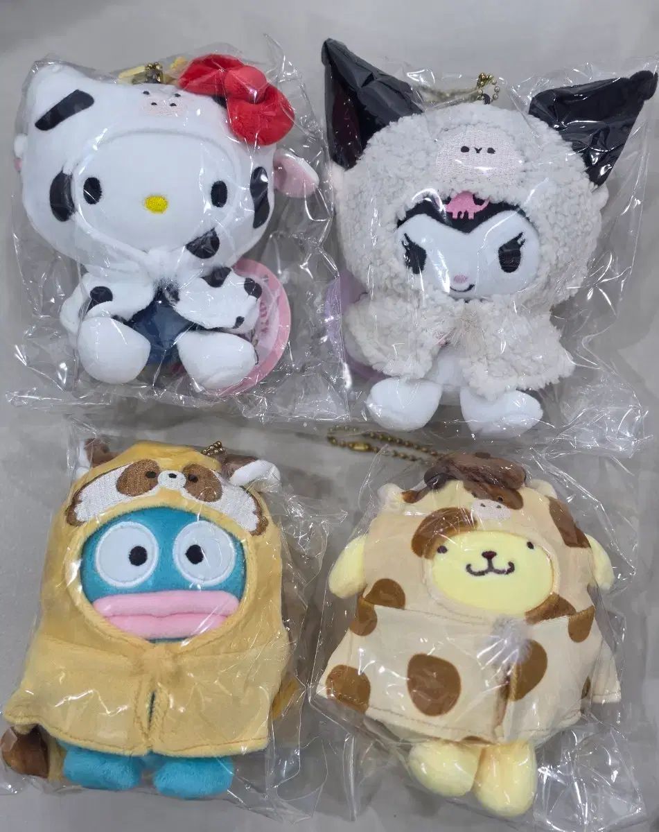 サンリオ(Sanrio) ぬいぐるみ アニマル(ANIMAL) ポンチョ マスコット ホルダー ぬいぐるみ キーホルダー ハローキティ(hello kitty) ポムポムプリン